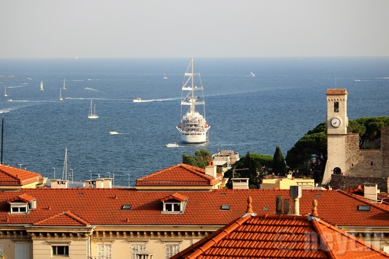 Cannes, vue depuis le balcon