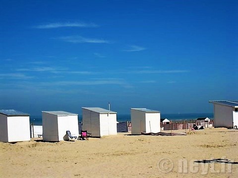 Belle plage sur la côte d'Opale